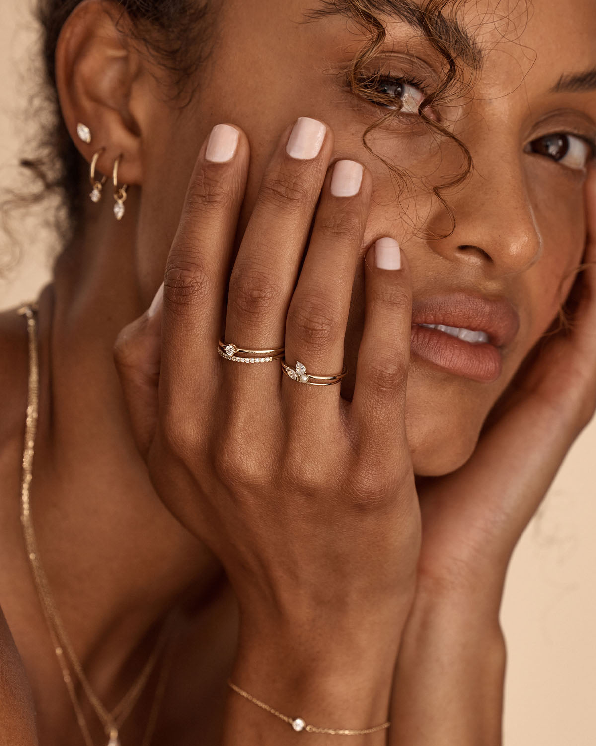 14k Solid Gold Diamond Halo Ring