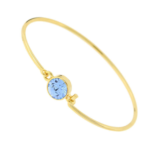 1928 Jewelry Light Sapphire Blue Wire Bracelet